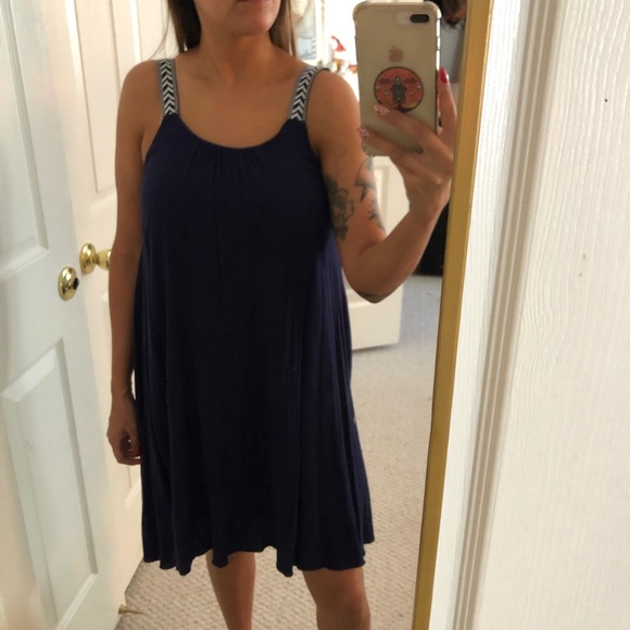 *SOLD* 
Chevron Strap Tank Dress - Picture 4 of 4